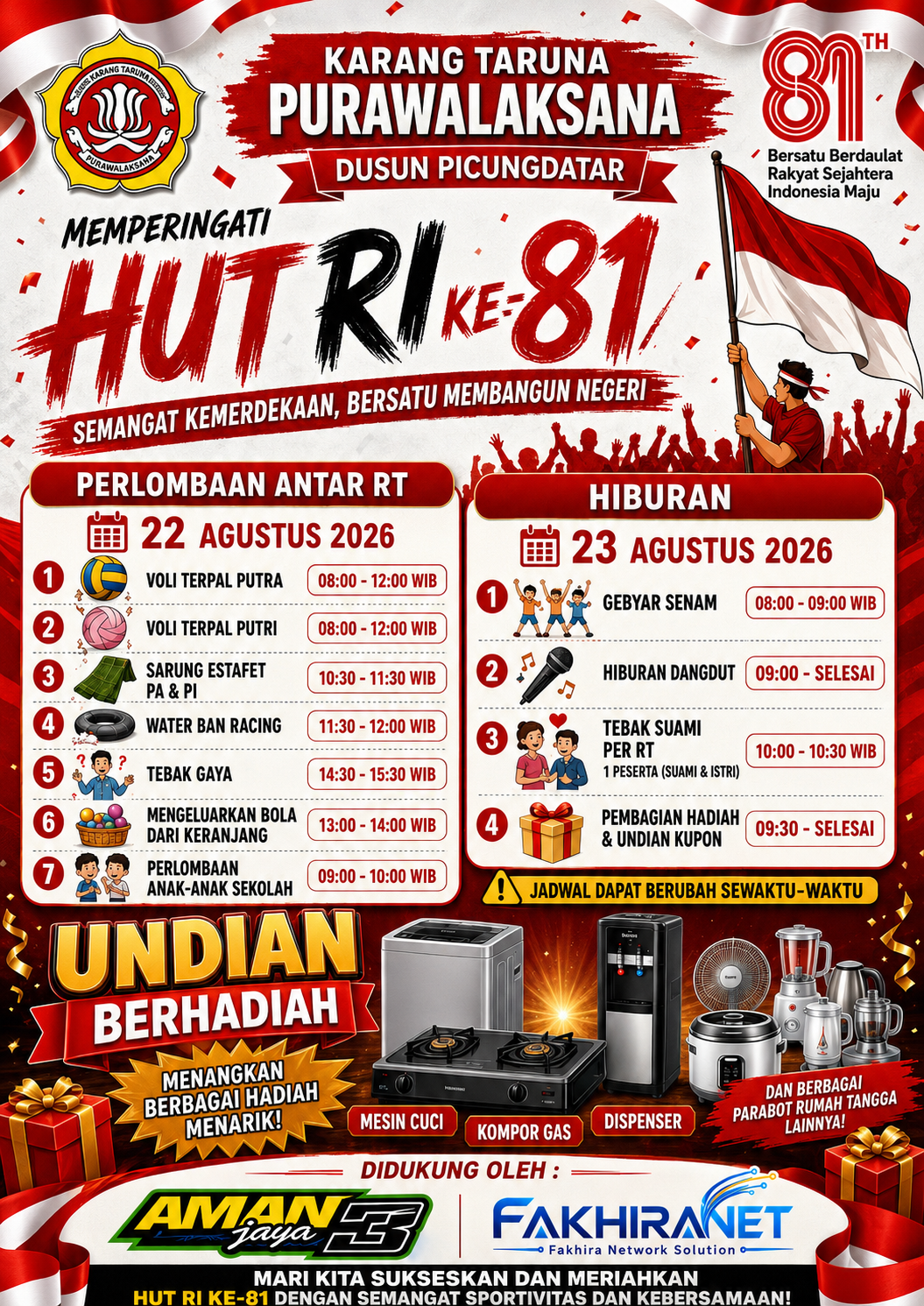 HUT RI KE-81 DUSUN PICUNGDATAR